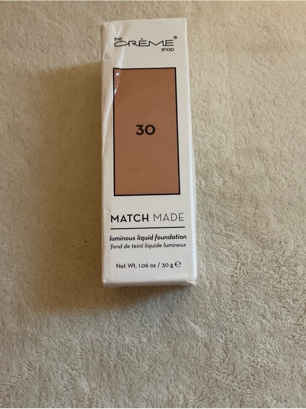 the CRÈME Shop Match Made Luminous Liquid Foundation - Shade 30 (Warm Beige)
